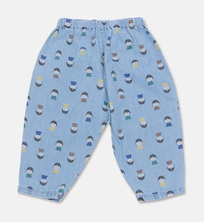 Bobo Choses All-over Doll-print Ruffled Collar Shirt Pants Pajama Set, Packshot View