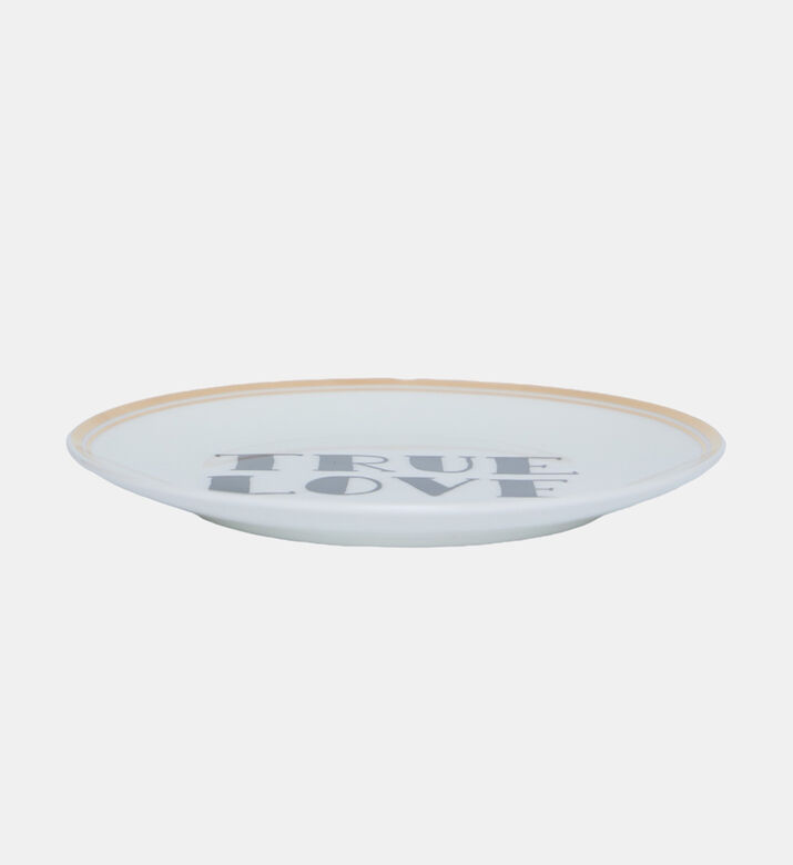Porcelain Don T Quit Plate - 17 Cm