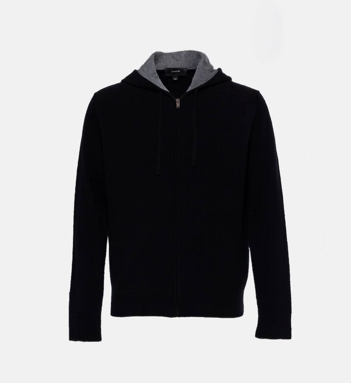 Vince Zip Fastening Hooded Sweater, Packshot View