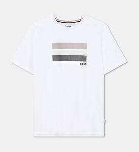 Boss Striped Chest-detail T-shirt, Packshot View