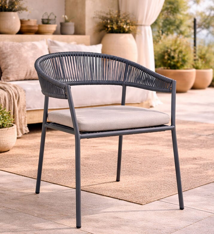 Home Deco and More Geneve Dinning Chair, Grey, Packshot View