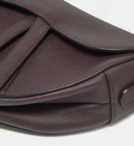 Dior Preowned Dior Burgundy Oblique Saddle Bag, Packshot View