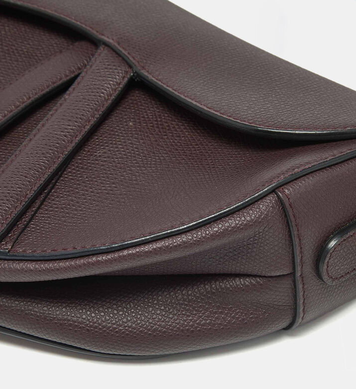 Dior Preowned Dior Burgundy Oblique Saddle Bag, Packshot View