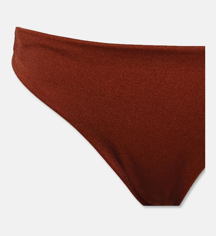 Agua Bendita Shimmering Seamless Low-rise Bottoms, Brown, L, Packshot View