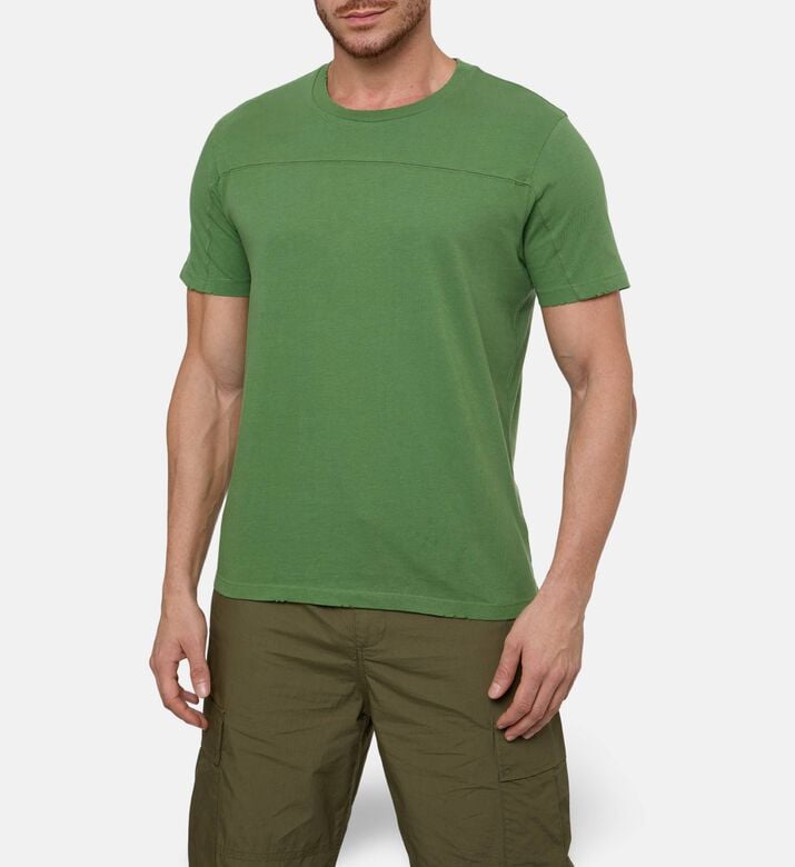 Zadig et Voltaire Tommy Paneled T-shirt, Green, M, Model View