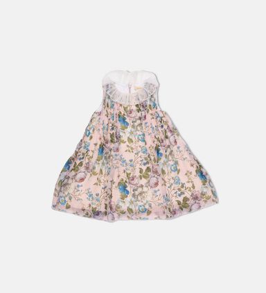 All-over Flower-print Sleeveless Dress
