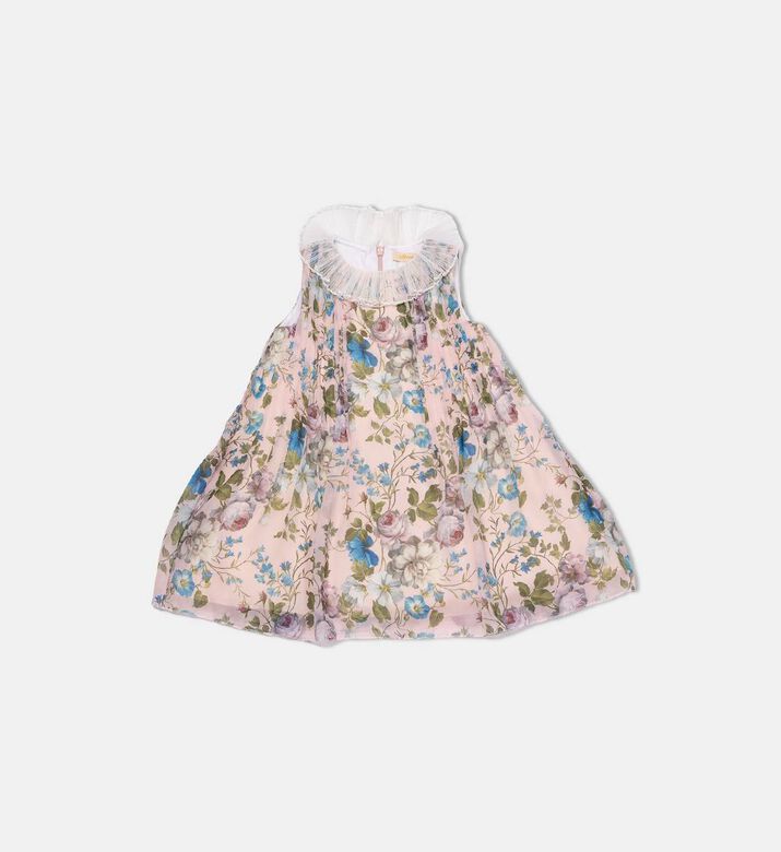 All-over Flower-print Sleeveless Dress