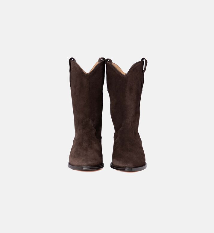 Duerto Suede Calfskin Leather Cowboy Boots