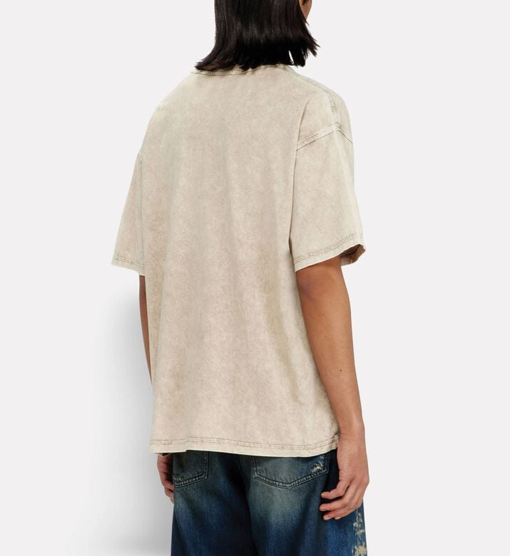 Diesel Garment-dyed Crewneck T-shirt, Model View