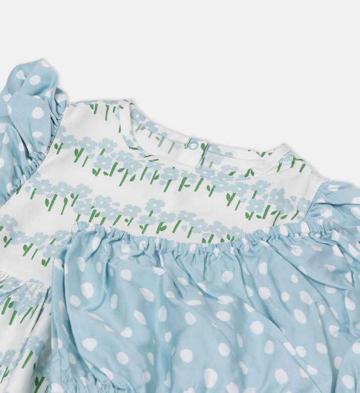 Floral Printed Dress Bloomers Set