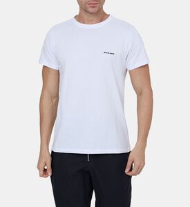 تيشيرت زافره قطن بشعار على الصدر