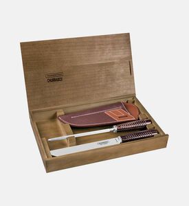 طقم شواء قطعتين معتمد من فولاذ مقاوم للصدأ