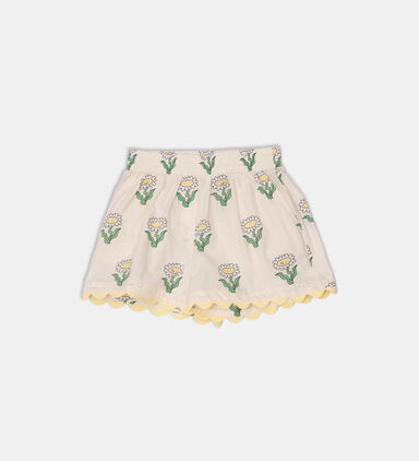 Cotton Elastic Waistband Shorts