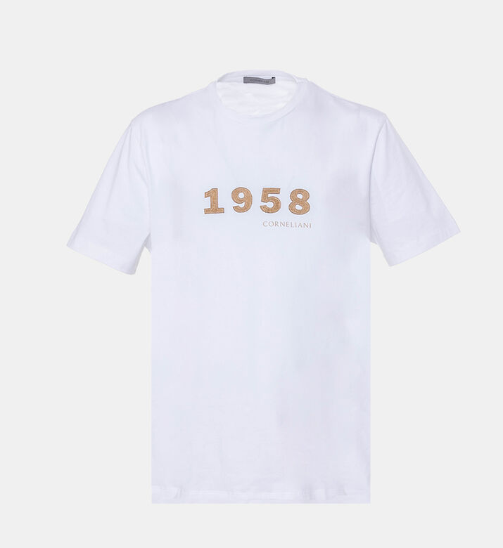 تيشيرت قطن 58 %بياقة مستديرة