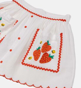 تنورة واسعة بإغلاق بأزرار