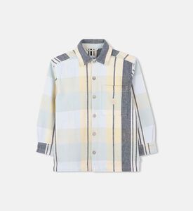 Checkered-print Long-sleeve Shirt