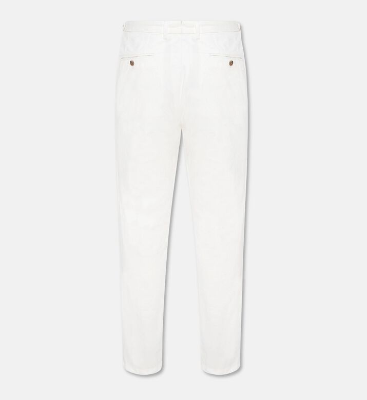 Carter and White Adam Buttoned Trousers, White, Xl, Packshot View