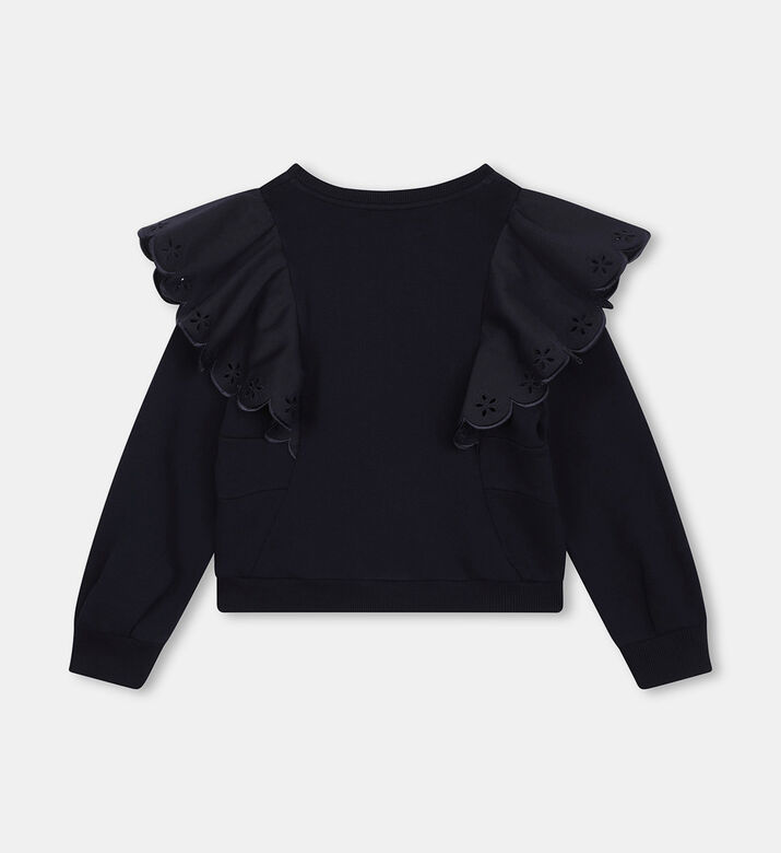 Fleece Shell-embroidery Sweater