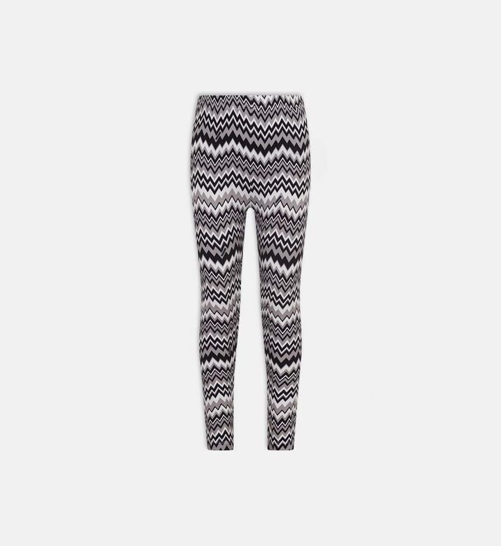 Cotton Zigzag-print Leggings