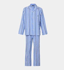 Cotton Striped Buttoned Sleepwear Set