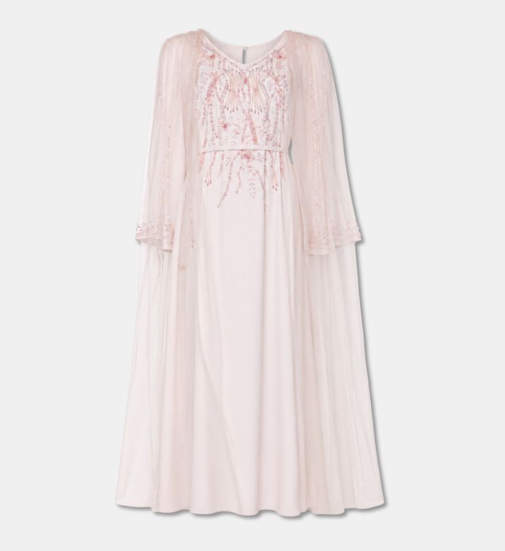 Suzy Matar Embellished Cape Gown, Packshot View