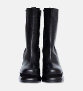Albano High Platform Heel Suede Boots, Black, Eu-41, Packshot View