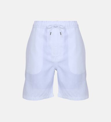 Sydney Linen Elastic Waist Shorts
