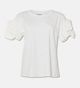 Weill Ruffled-sleeve Floral T-shirt, Packshot View