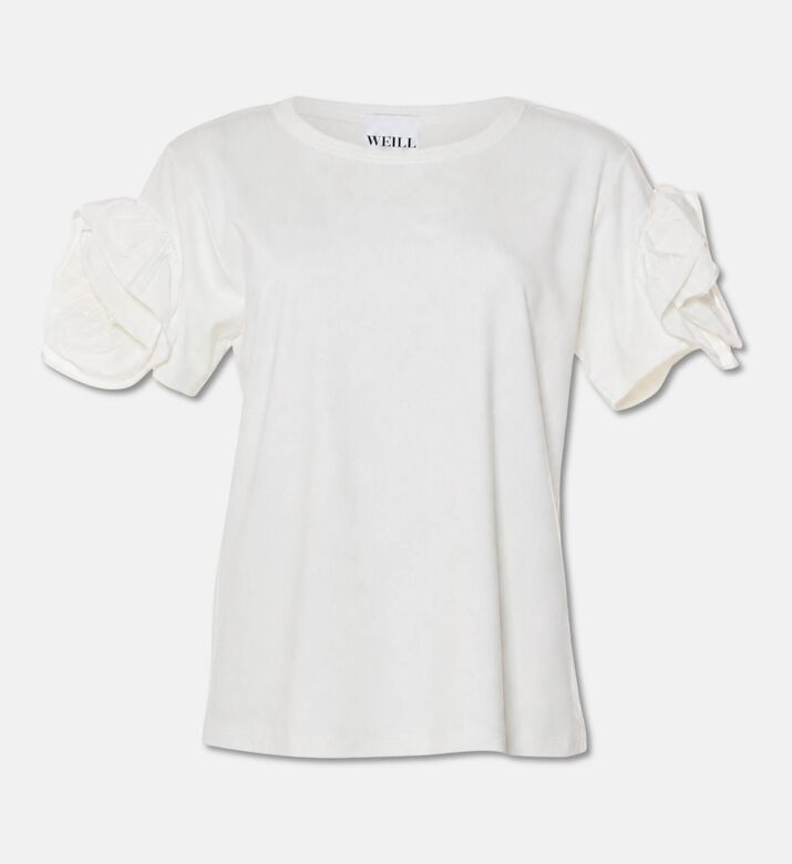 Weill Ruffled-sleeve Floral T-shirt, Packshot View