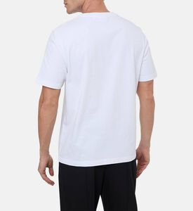 Maison Kitsune Casual Fox-embroidery T-shirt, White, M, Model View