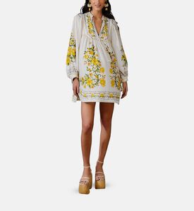 Sicily Botanical Pattern Long-sleeve Dress Sicily Botanical Pattern Long-sleeve Dress