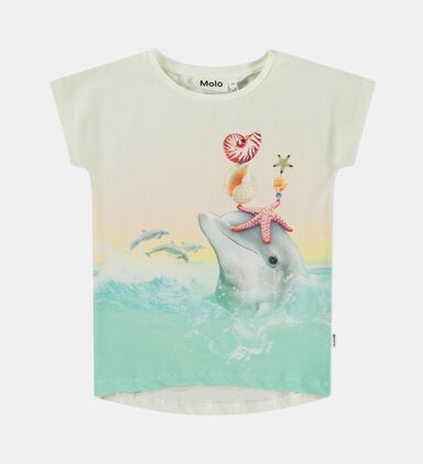 Ragnhilde Dolphins-print T-shirt