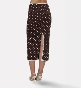 Rowen Rose All-over Polka-dot Maxi Skirt, Model View