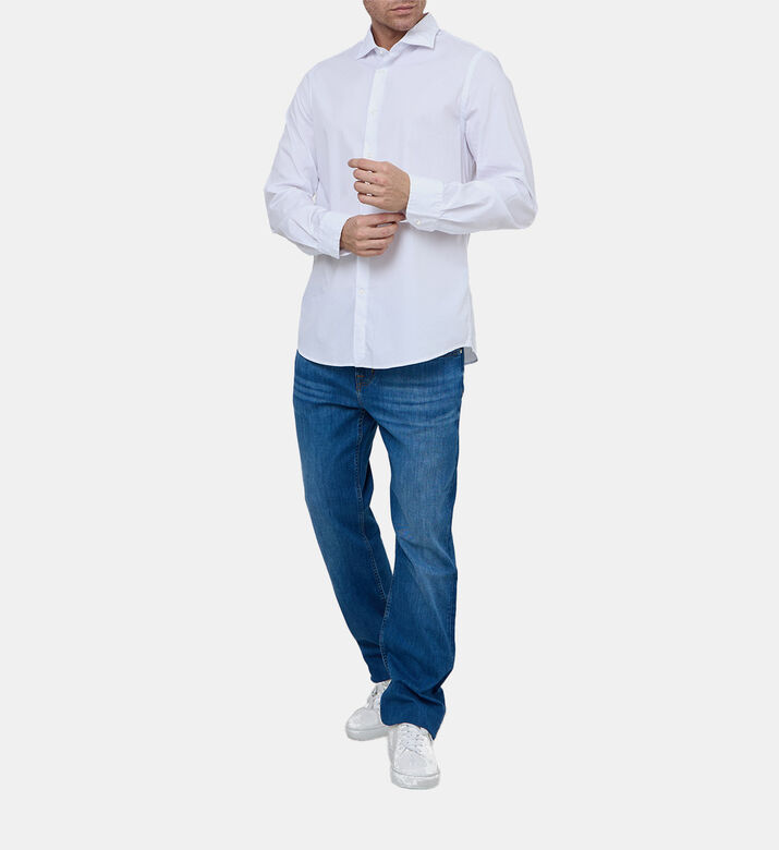 Cotton Button-down Poplin Shirt