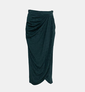 Jamelia Silk Jacquard Wings Skirt