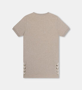 فستان صوف بارز موشّح