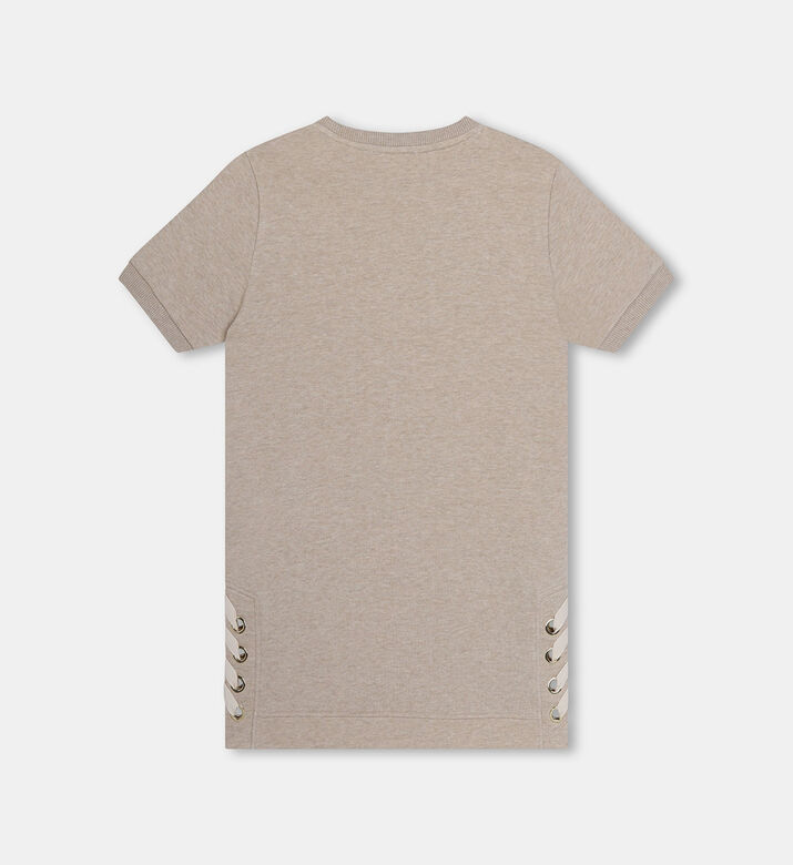 فستان صوف بارز موشّح