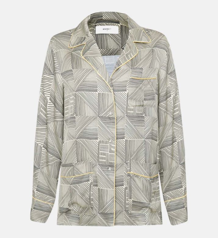 Graffiti Fabric Shirt Jacket