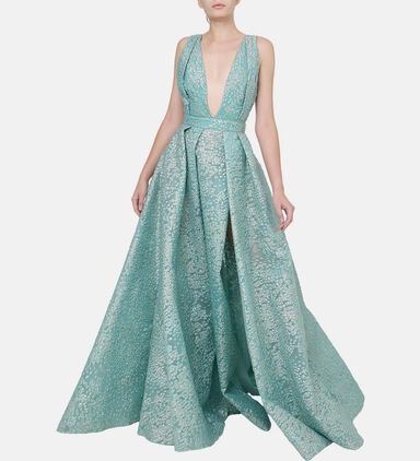 Double Pleats Sequin Dress