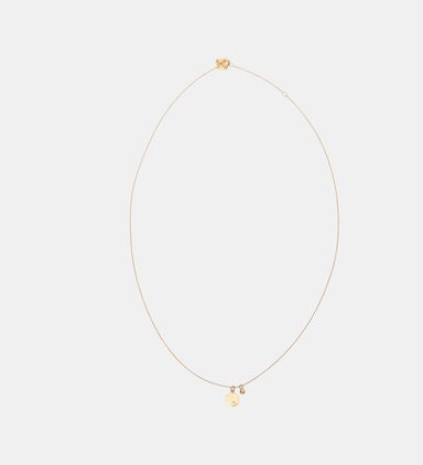 Mini Ever Disc Diamond Chain Necklace - 18k