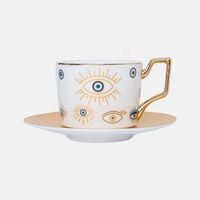 Eye Coffee Cup Tray Ceramic Set
