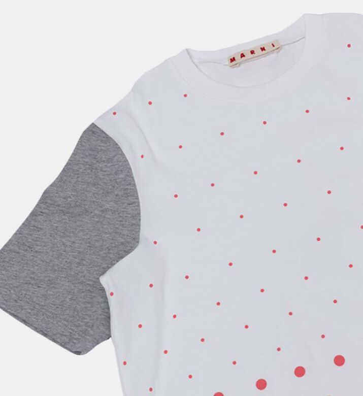 Polka-dot Color-block-shirt Polka-dot Color-block-shirt
