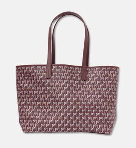 Maya.M Vegan Leather Medium Tote Bag, Burgundy, Packshot View
