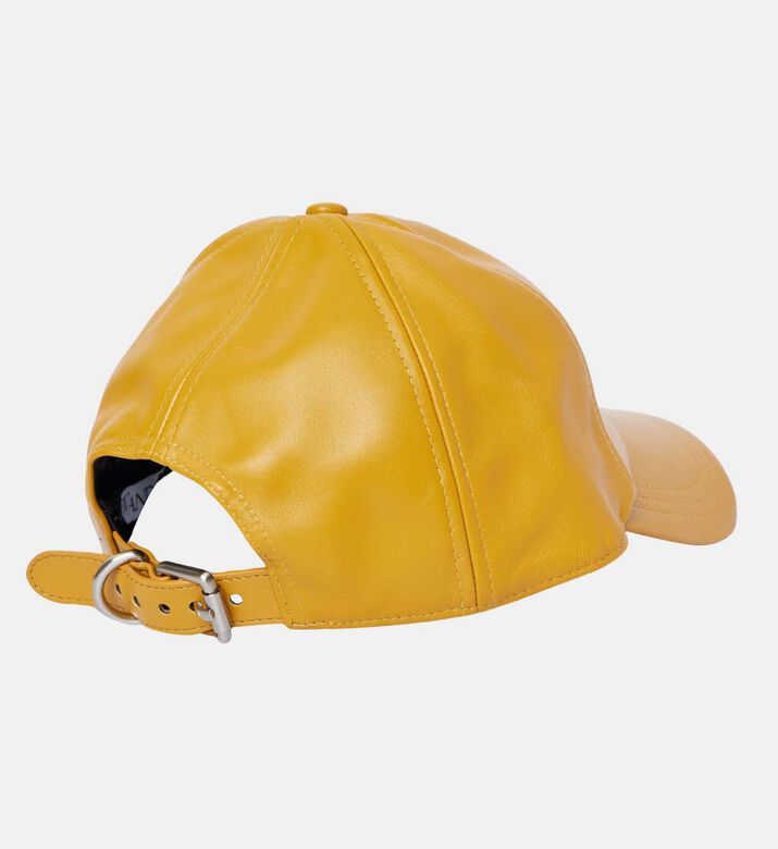 قبعة بيسبول جلدية مع شعار مرساة