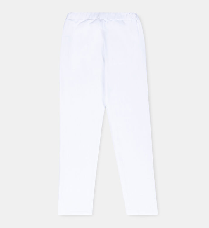 Cotton Logo Straight Legs Jogger