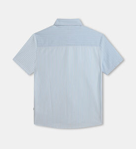 Boy Striped-insert Poplin Shirt