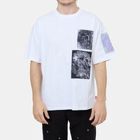 T-boxt-slits-q10 Raw-edge T-shirt