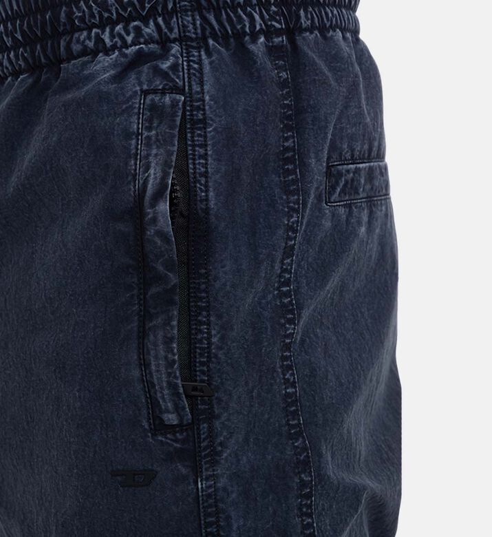 Washed-effect Cuffed Trousers