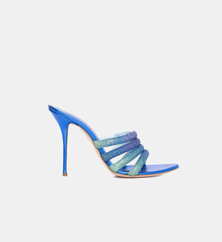 Gradient Crystal-embellished Heel