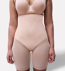 Chantelle High-waisted Shapewear Shorts, Golden-beige, L, Model View